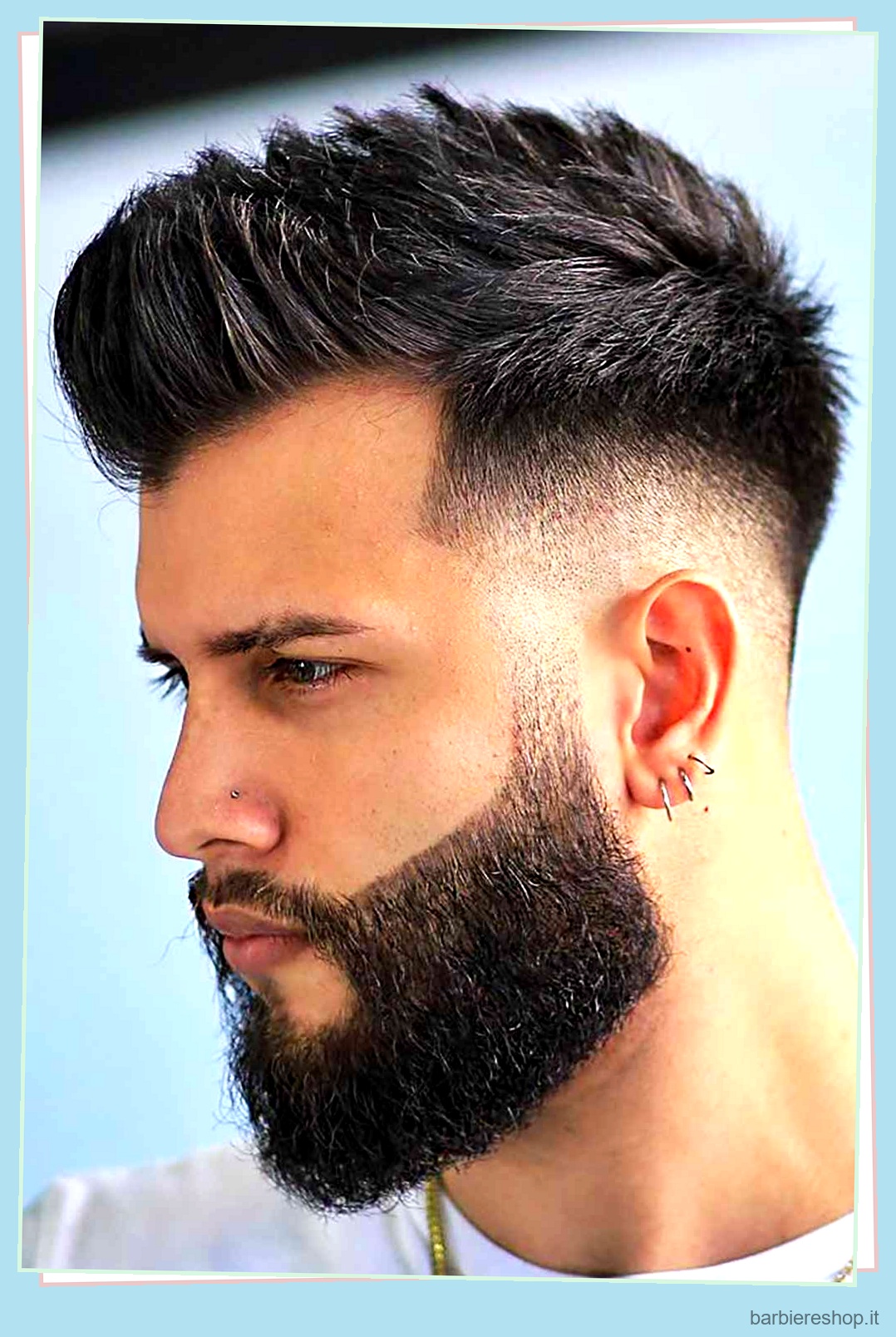 Taglio di capelli con sfumatura alta: Idee ultra cool per gli uomini 35